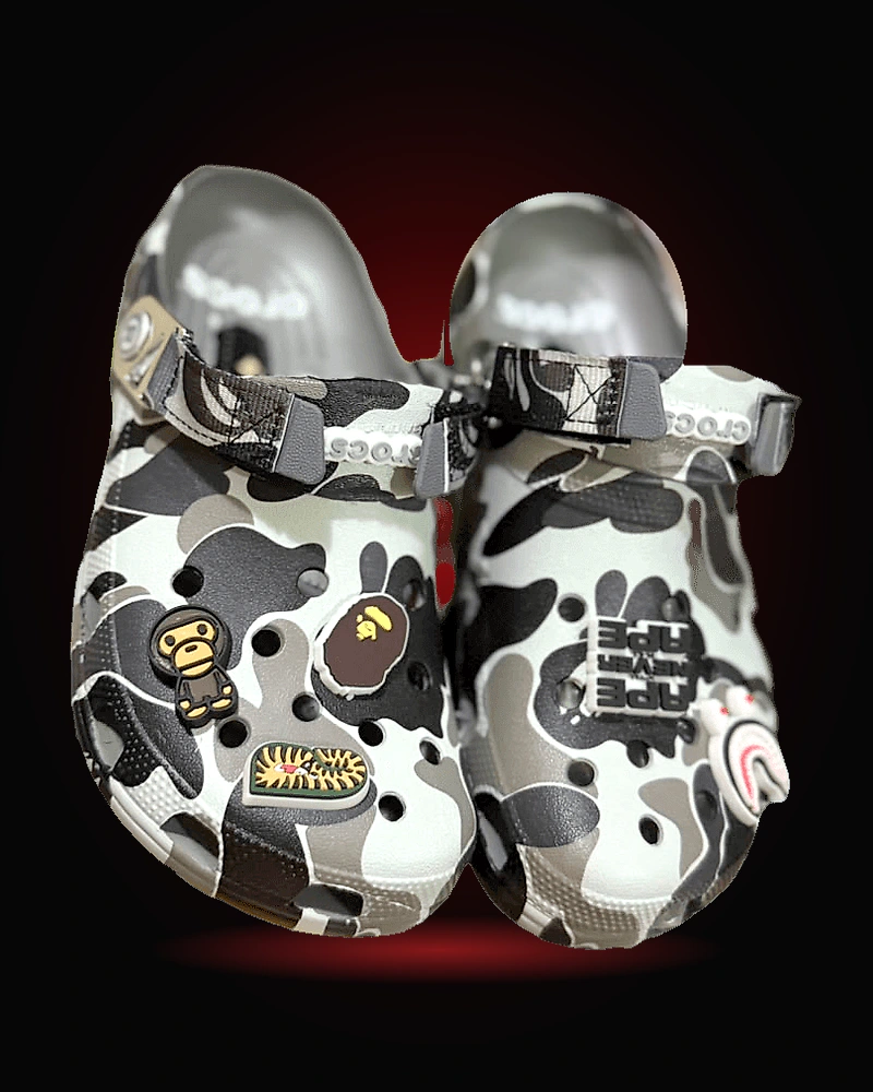 Crocs Bape Blancas
