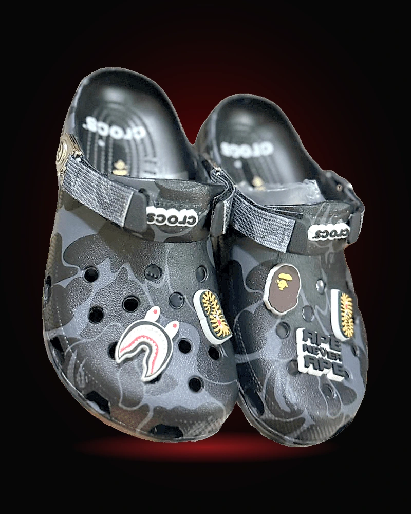 Crocs Bape Negras