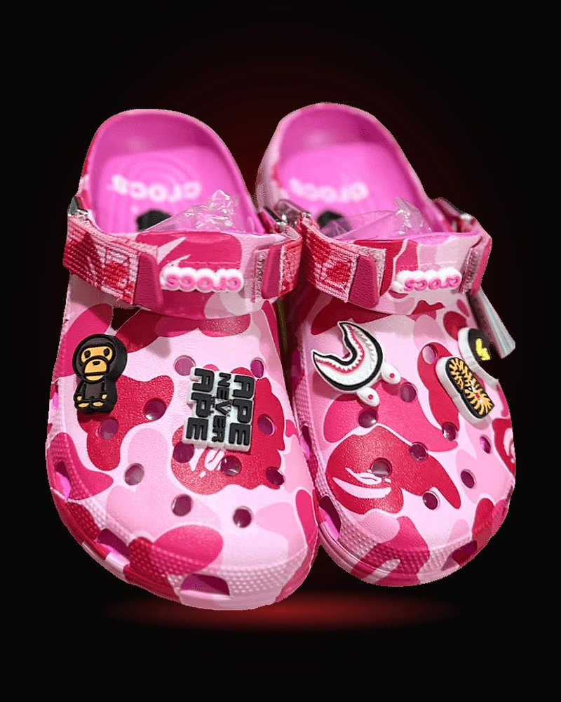 Crocs Bape Rosas
