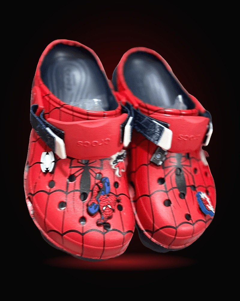 Crocs Spiderman Rojas