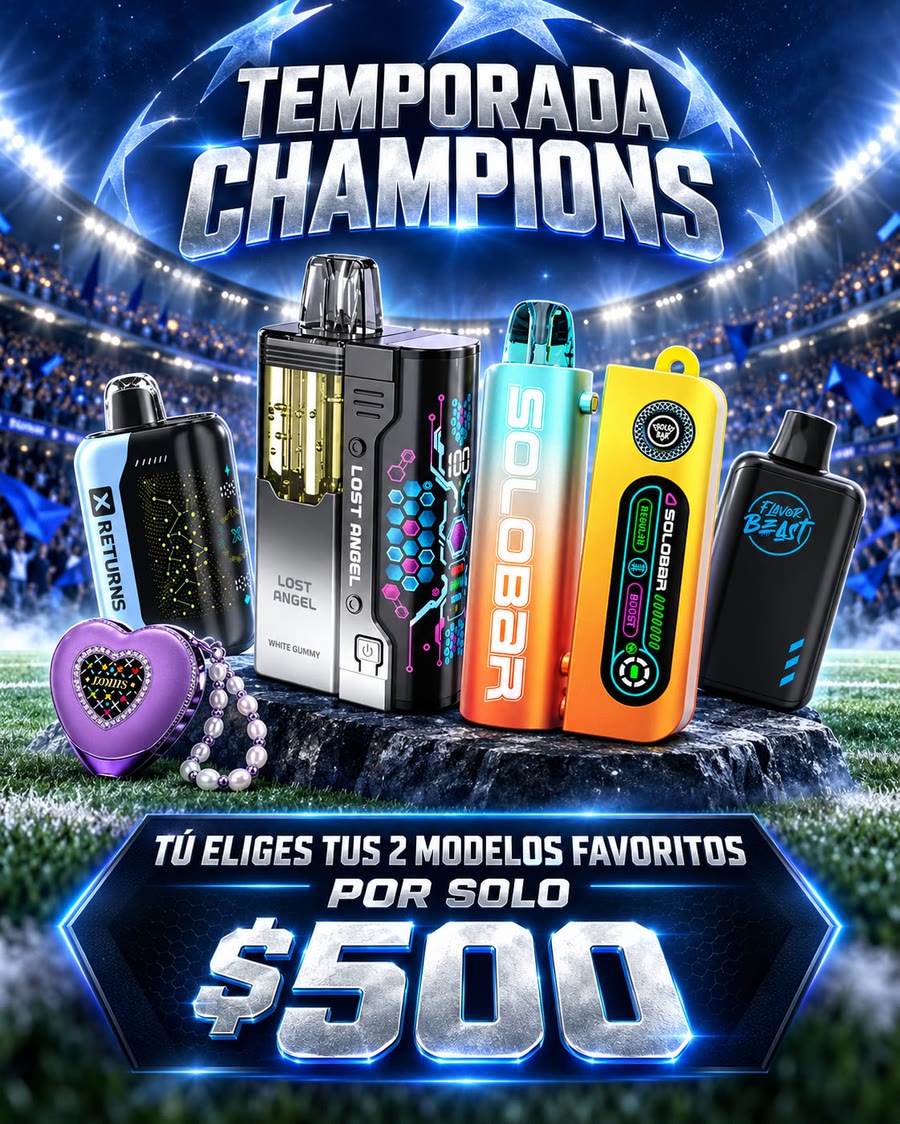 Temporada Champions: tú eliges tus 2 modelos favoritos por solo $500.